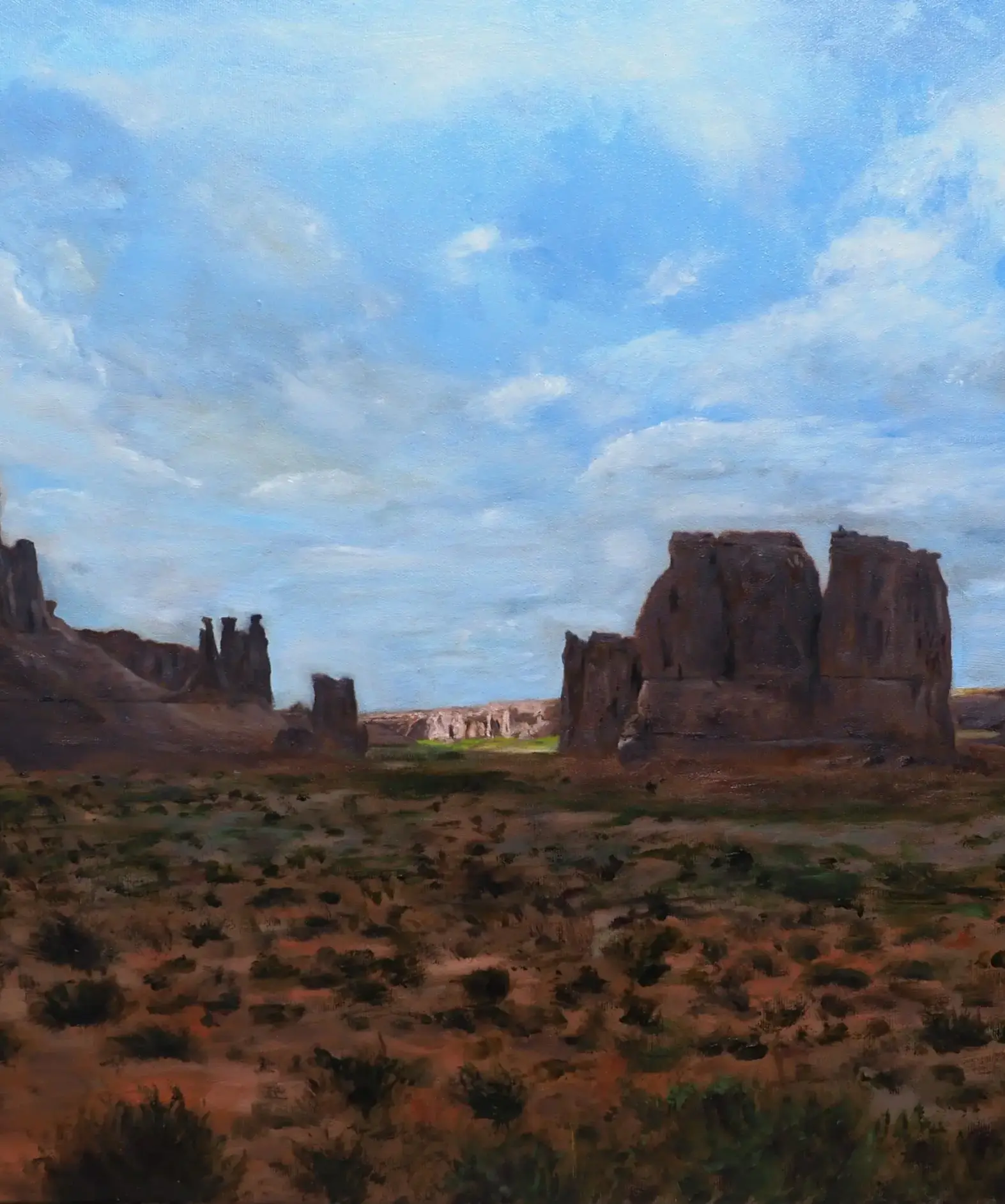USA landscape, oil painting 2023, 80x50cm